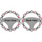 Mustache Print Steering Wheel Cover- Front and Back