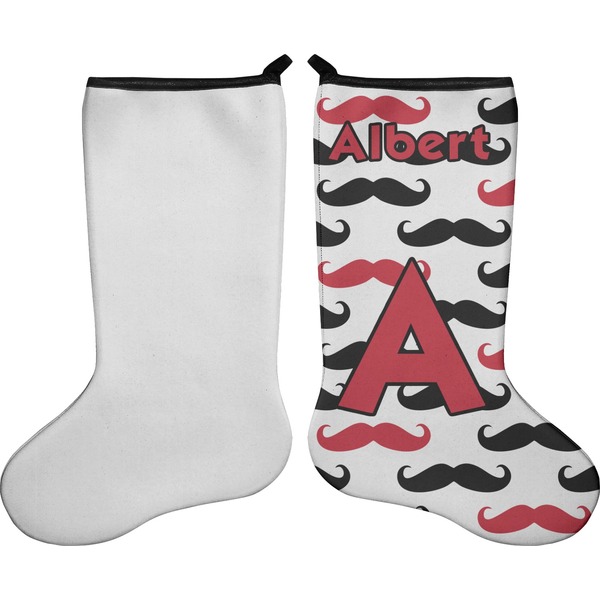 Mustache Print Stocking - Single-Sided - Approval