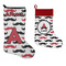 Mustache Print Stockings - Side by Side compare