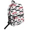 Mustache Print Student Backpack Front