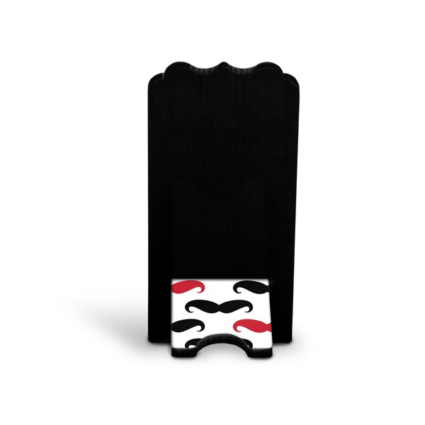 Mustache Print Stylized Phone Stand - Back