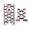 Mustache Print Stylized Phone Stand - Front & Back - Large