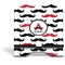 Mustache Print Stylized Tablet Stand - Front without iPad