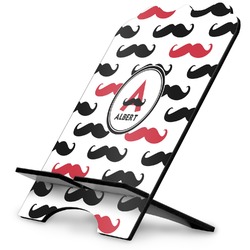 Mustache Print Stylized Tablet Stand (Personalized)