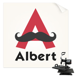 Mustache Print Sublimation Transfer - Pocket (Personalized)