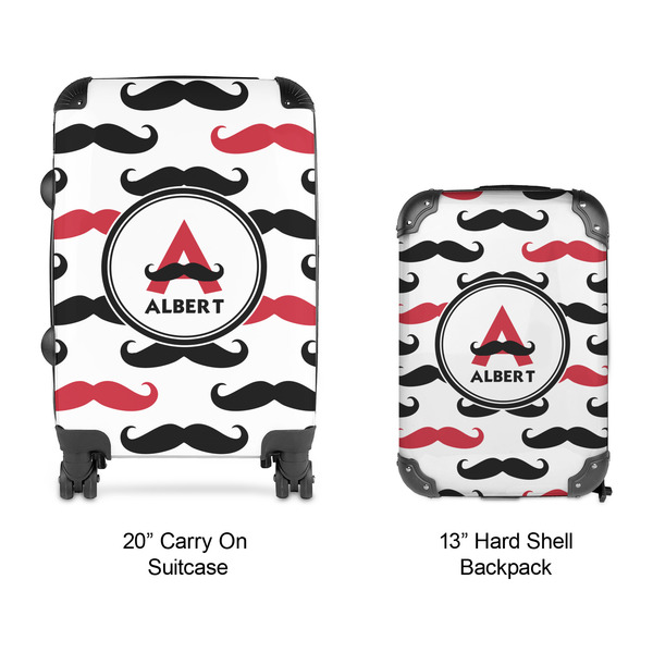 Mustache Print Suitcase Set 4 - APPROVAL