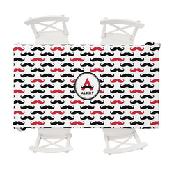 Mustache Print Tablecloth - 58"x102" (Personalized)