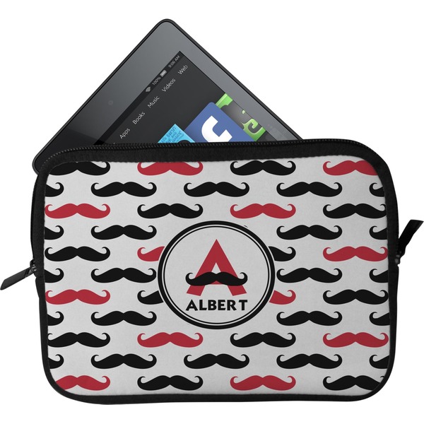 Custom Mustache Print Tablet Case / Sleeve - Small (Personalized)