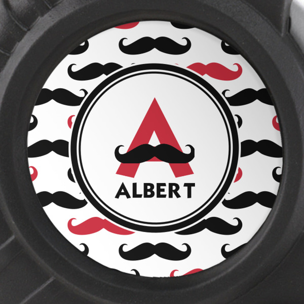 Mustache Print Tape Measure - 25ft - detail