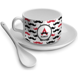 Mustache Print Tea Cup (Personalized)