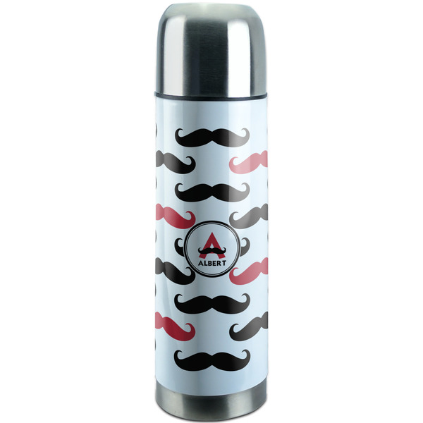 Custom Mustache Print Stainless Steel Thermos (Personalized)