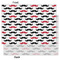 Mustache Print Tissue Paper - Lightweight - Large - Front & Back