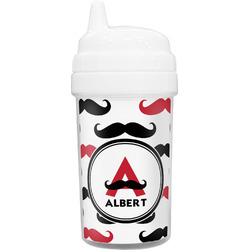 Mustache Print Sippy Cup (Personalized)