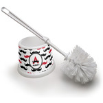 Mustache Print Toilet Brush (Personalized)