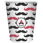 Mustache Print Waste Basket (Personalized)