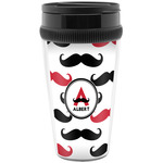 Mustache Print Acrylic Travel Mug without Handle (Personalized)