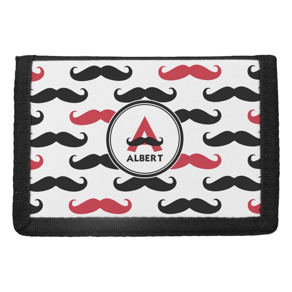 Custom Mustache Print Trifold Wallet (Personalized)