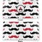 Mustache Print Vinyl Check Book Cover - Front and Back