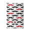 Mustache Print Waffle Weave Golf Towel - Front/Main