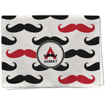 Mustache Print Kitchen Towel - Waffle Weave - Full Color Print (Personalized)