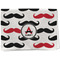Mustache Print Waffle Weave Towel - Full Print Style Image