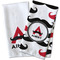 Mustache Print Waffle Weave Towels - Two Print Styles