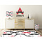 Mustache Print Wall Graphic Decal Wooden Desk