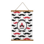 Mustache Print Wall Hanging Tapestry (Personalized)
