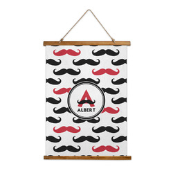 Mustache Print Wall Hanging Tapestry (Personalized)