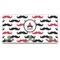 Mustache Print Wall Mounted Coat Rack (Personalized)