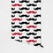 Mustache Print Wallpaper on Wall