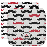 Mustache Print Facecloth / Wash Cloth (Personalized)