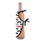 Mustache Print Wine Bottle Apron - DETAIL WITH CLIP ON NECK
