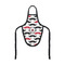 Mustache Print Bottle Apron (Personalized)
