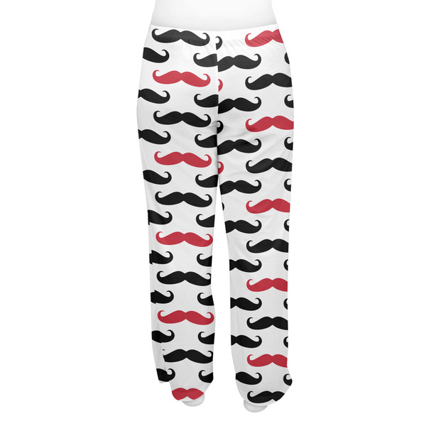 Mustache Print Women's Pj on model - Back