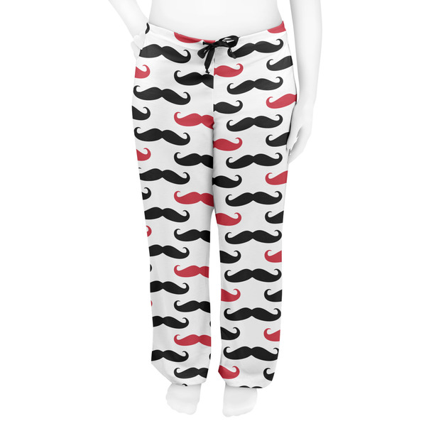 Mustache Print Women's Pj on model - Front