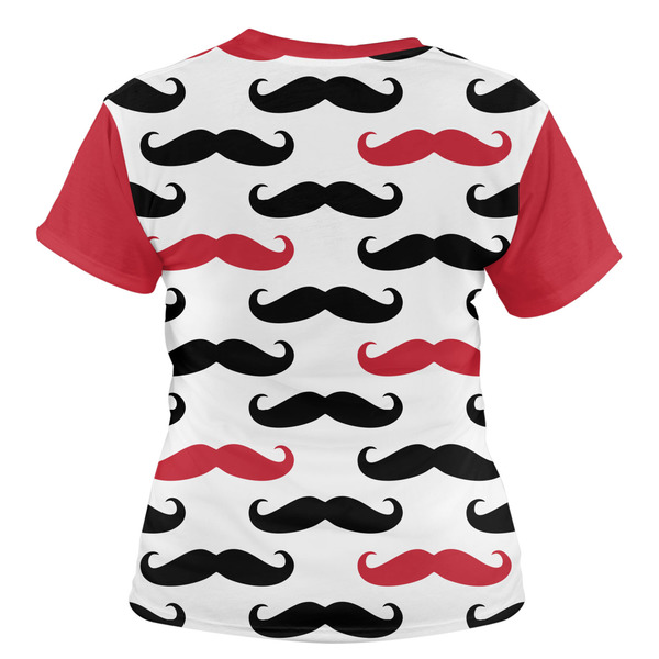Mustache Print Women's T-shirt Back