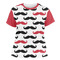 Mustache Print Womens Crew Neck T Shirt - Main
