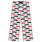 Mustache Print Womens Pajama Pants - 2XL