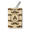 Mustache Print Wood Luggage Tags - Rectangle - Front/Main
