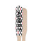 Mustache Print Wooden Food Pick - Paddle - Single Sided - Front & Back