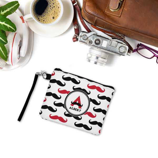 Mustache Print Wristlet ID Cases - LIFESTYLE