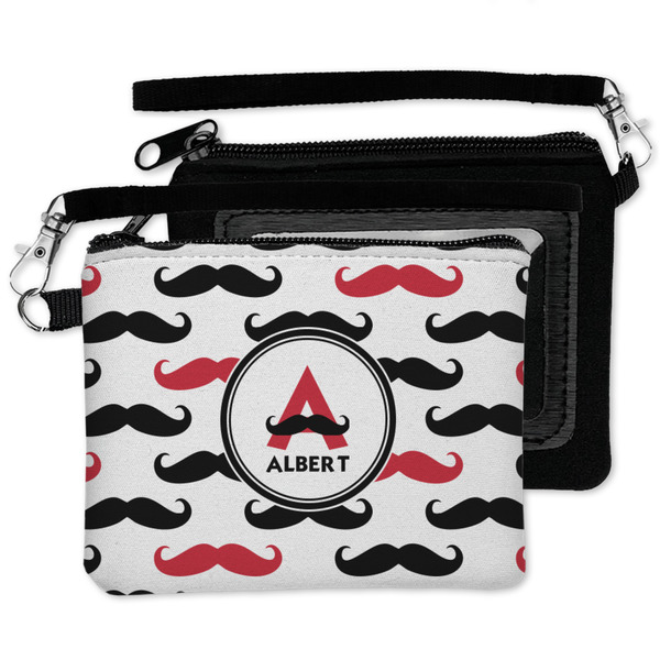 Mustache Print Wristlet ID Cases - MAIN