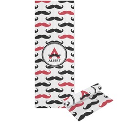 Mustache Print Yoga Mat - Printable Front and Back (Personalized)
