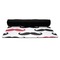 Mustache Print Yoga Mat Rolled up Black Rubber Backing