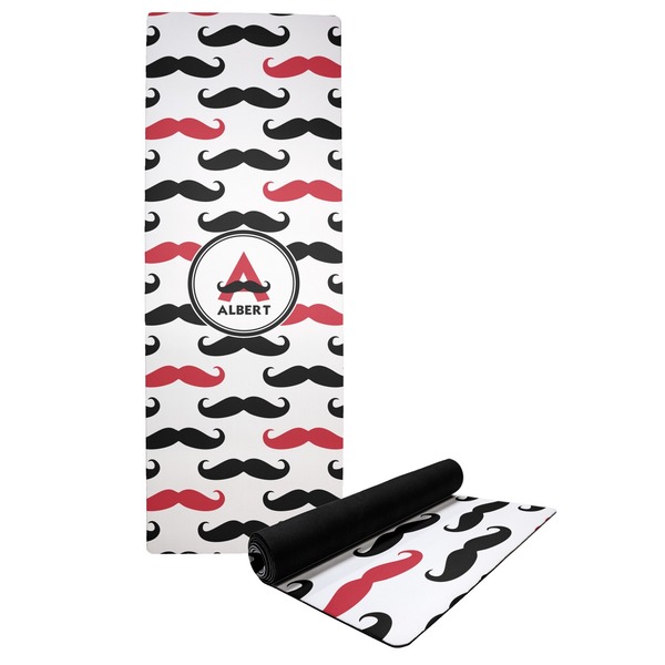 Custom Mustache Print Yoga Mat (Personalized)