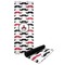 Mustache Print Yoga Mat with Black Rubber Back Full Print View