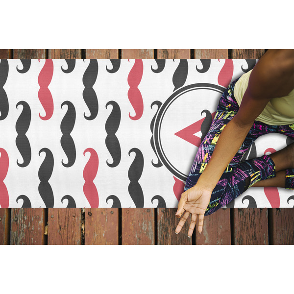 Mustache Print Yoga Mats - LIFESTYLE
