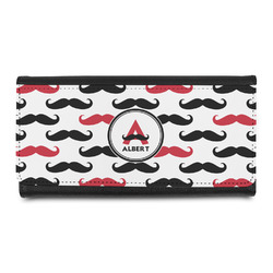Mustache Print Leatherette Ladies Wallet (Personalized)
