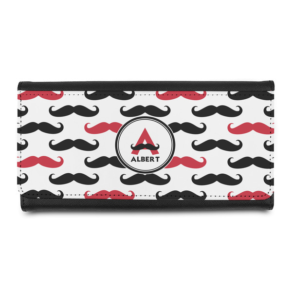 Custom Mustache Print Leatherette Ladies Wallet (Personalized)